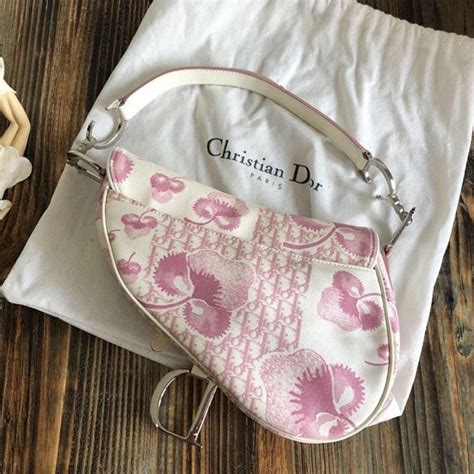 pink vintage dior bag|authentic christian dior shoulder bag.